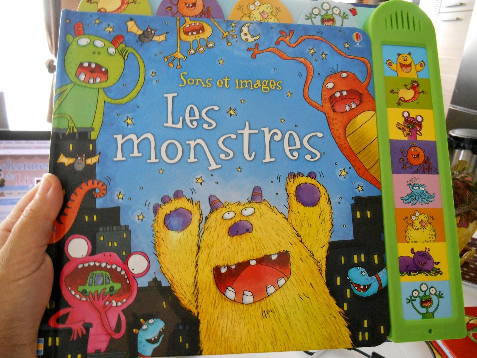 Les monstres en albums chez Usborne : Les monstres Collection Sons et images - Mon livre des gros monstres