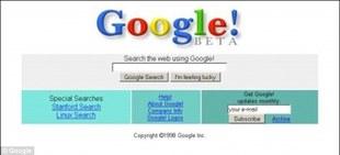 Google recherche 1998