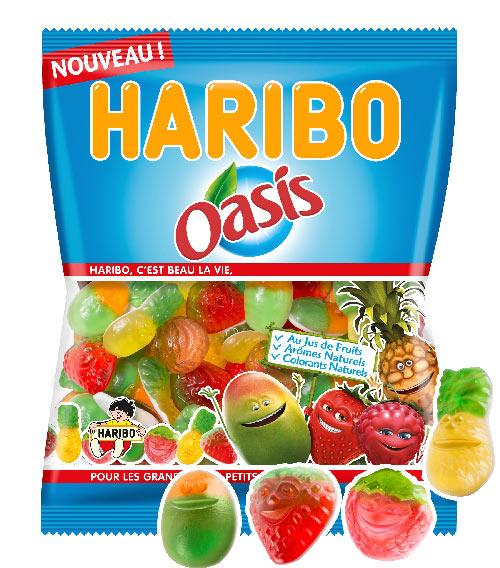 Haribo propose depuis début septembre des bonbons gélifiés sous la Licence Oasis