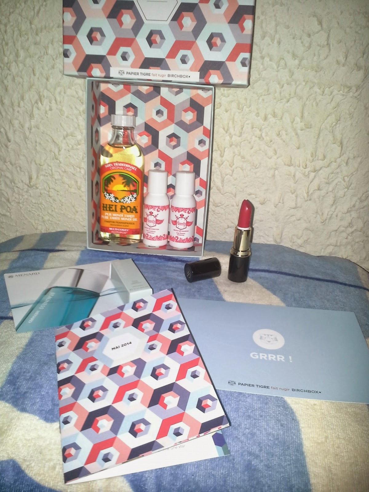 J'ai essayé la Birchbox Papier tigre J'ai essayé la Birchbox Papier tigre