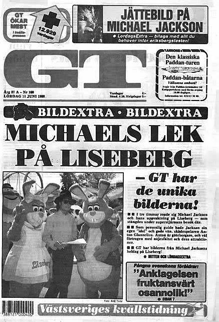 Michael Jackson à Liseberg (Suède) en juin 1988 michael jackson suecia (1)
