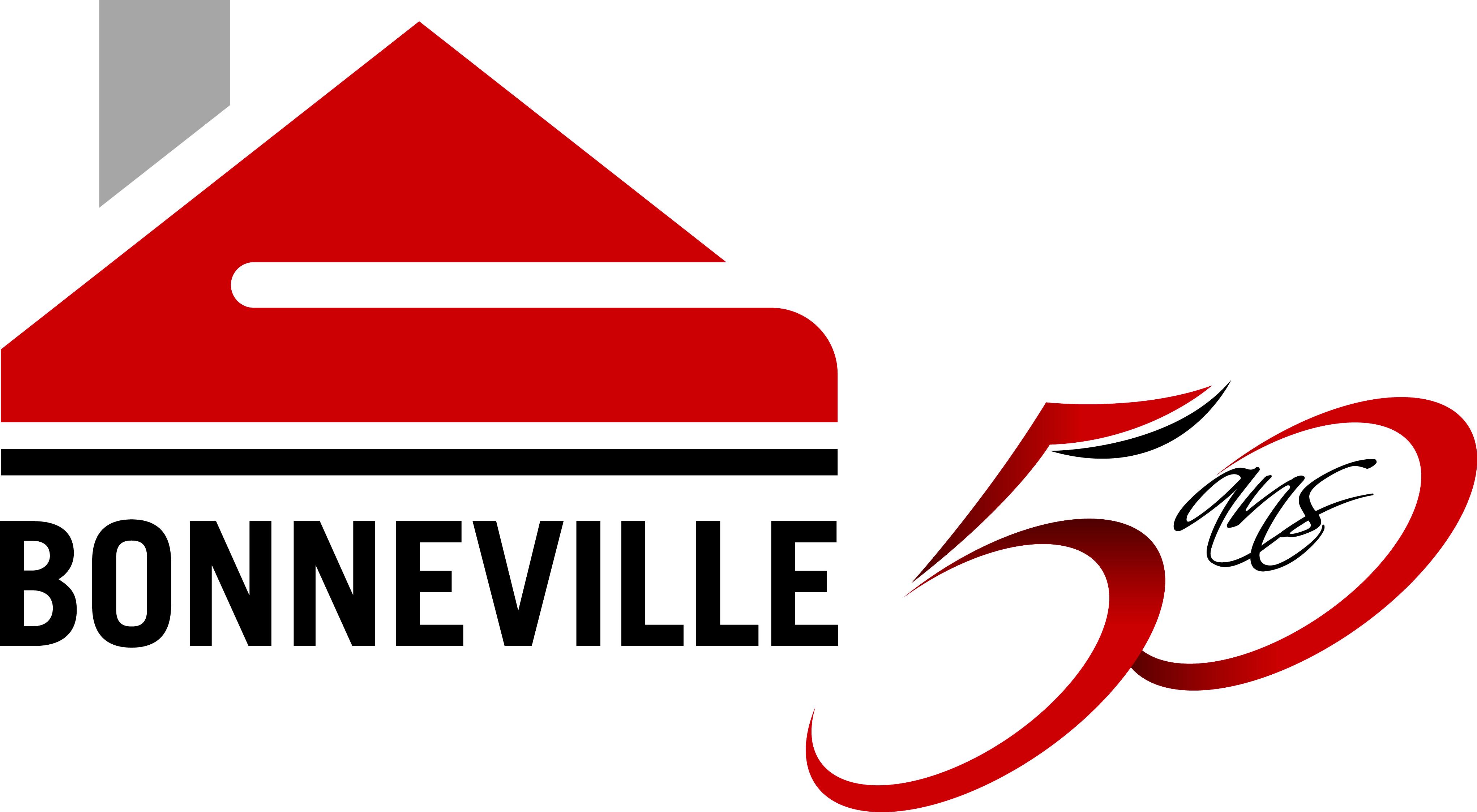Bonneville Logo 50 ans Les Industries Bonneville ou Maisons Bonneville pour votre future maison à construire