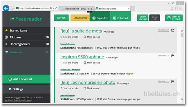Feedreader - véritable alternative à Google Reader Feedreader