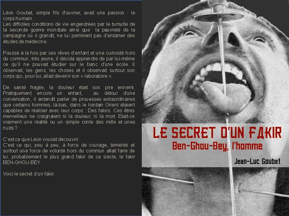 LIRE UN EXTRAIT GRATUIT : LE SECRET D'UN FAKIR fakir,douleur,endorphine,recherche,esprit,religion,enterré vivant,histoire vraie,larbig,charbonier,meditation,concentration,livre,insolite,extraordinaire,medecine,psychologie,reincarnation,kardec,hibernation,coma,etat altere de conscience,kindle,amazon,kobo,fnac