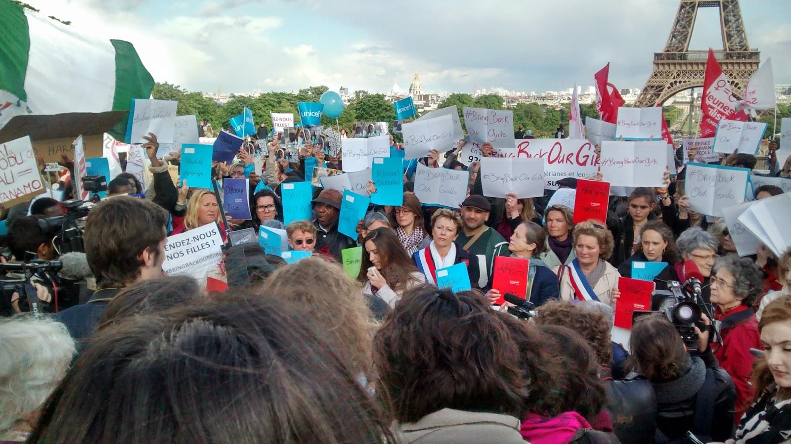 #Bringbackourgirls : Rassemblement du 14 Mai au Trocadéro de Paris