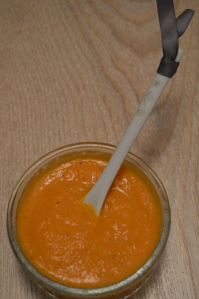 Velouté épais de carottes au masalé
