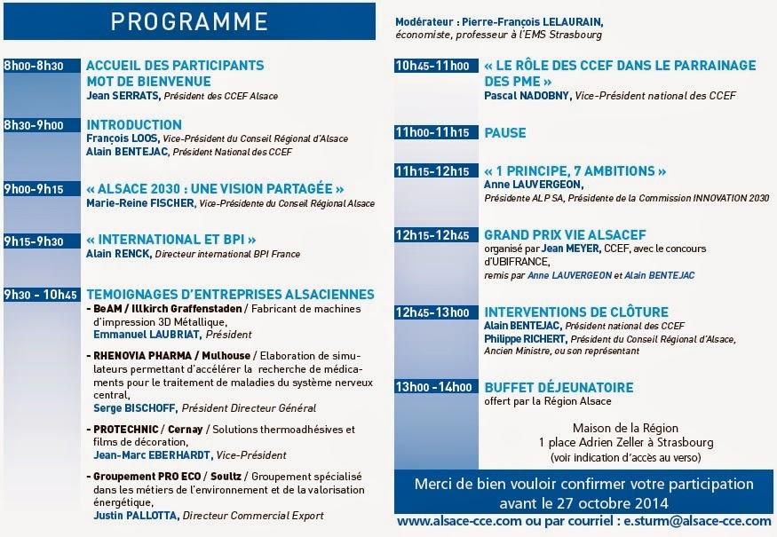 6ème Forum économique du Comité Alsace des CCEF1 : International et innovation 2030