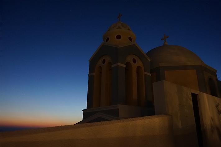 Santorin Santorini Grèce Voyage avis - Fira by night