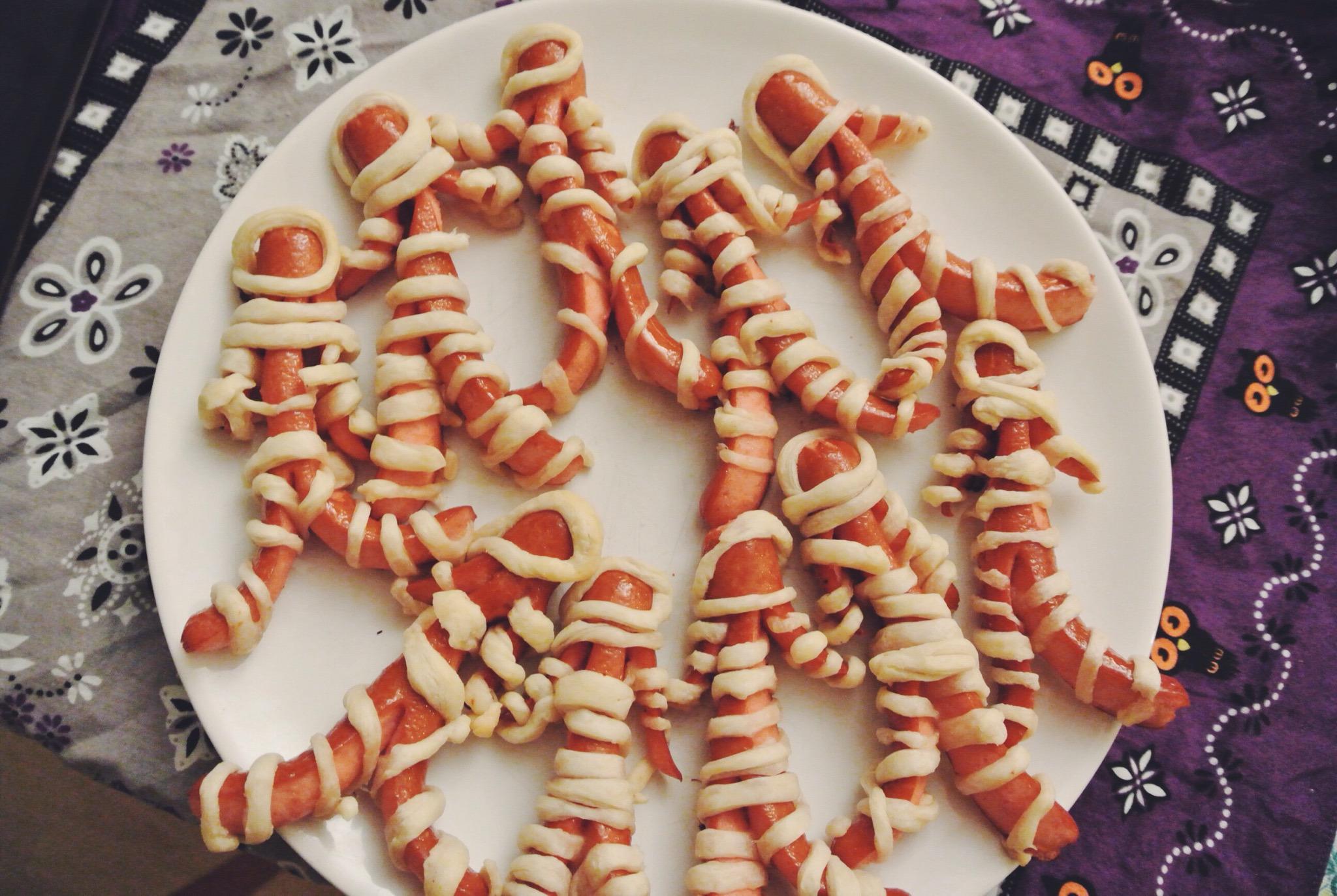 Happy Halloween ! momies pâte feuilletée halloween