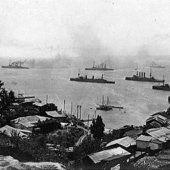 Lundi 1er novembre 1914, car nous avons peut-être eu là, par hasard, un indice, sinon la preuve que l'ennemi a des espions ou des traîtres travaillant en ville pour le renseigner de toutes manières Bataille de Coronel