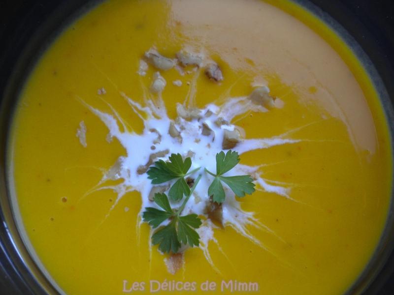 Velouté de potimarron au praliné de noisettes Velouté de potimarron au praliné de noisettes 5