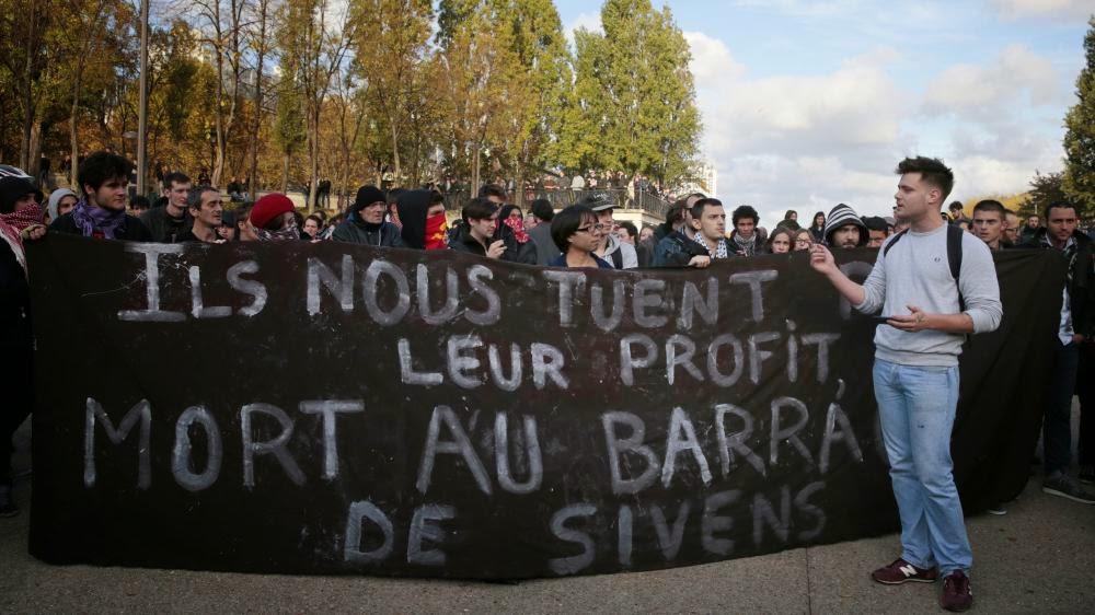 SOCIETE / JUSTICE > Décès de Rémi Fraisse : manifestation sous haute surveillance à Paris