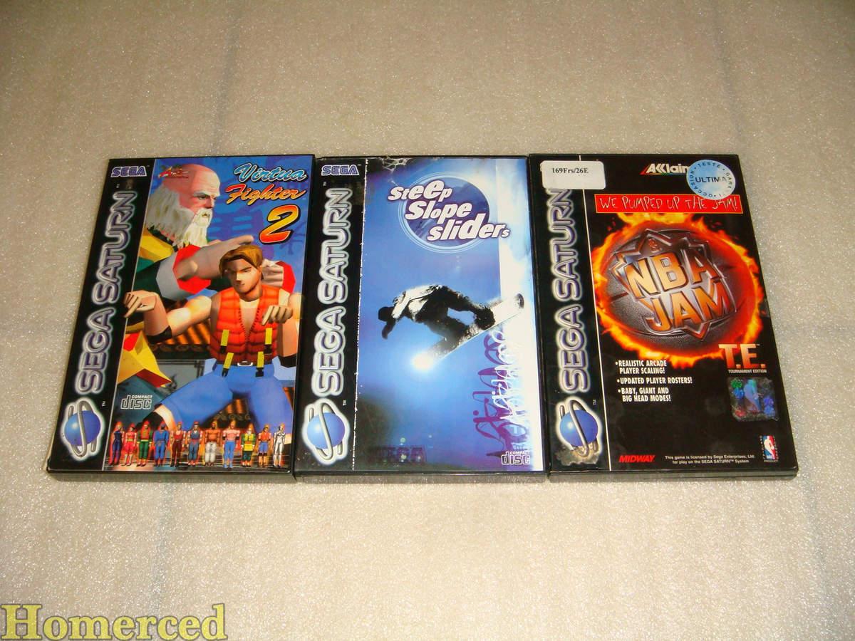 (Saturn) Virtua Fighter 2, Steep Slope Siders, NBA Jam T.E (Saturn) Virtua Fighter 2, Steep Slope Siders, NBA Jam T.E