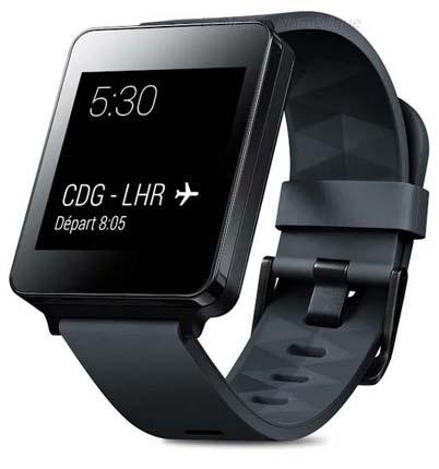 Test de la montre connectée LG G Watch W100