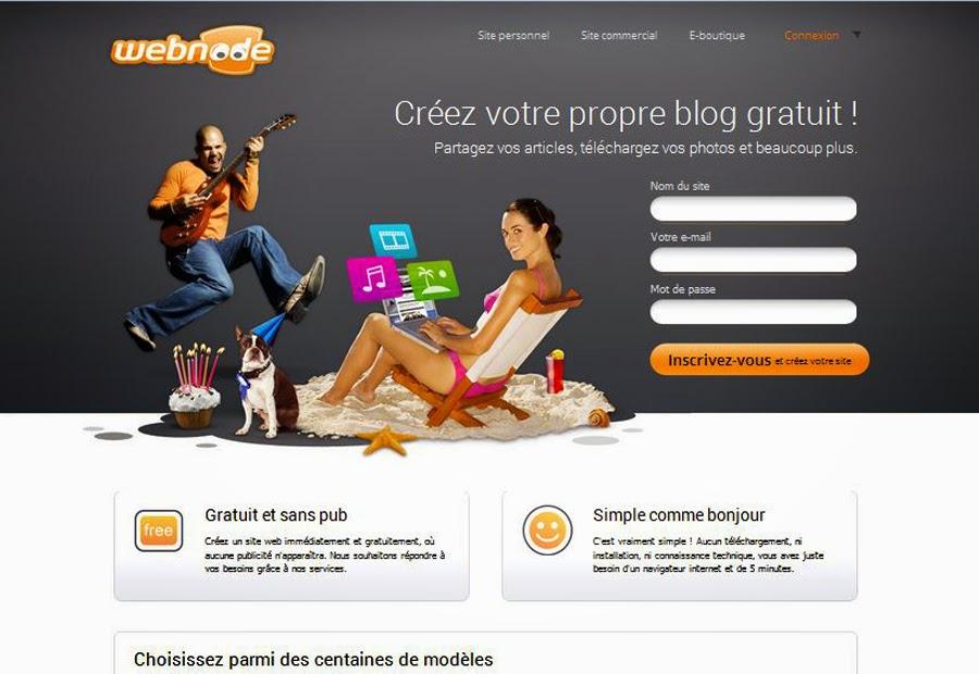 Créer un Blog gratuit sans compétences informatiques avec les Hébergeurs de Blogs Créer un blog gratuit sans compétences informatiques avec Webnode.