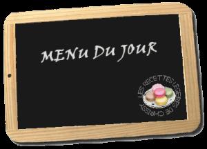 MENU DE LA SEMAINE MENU DE LA SEMAINE