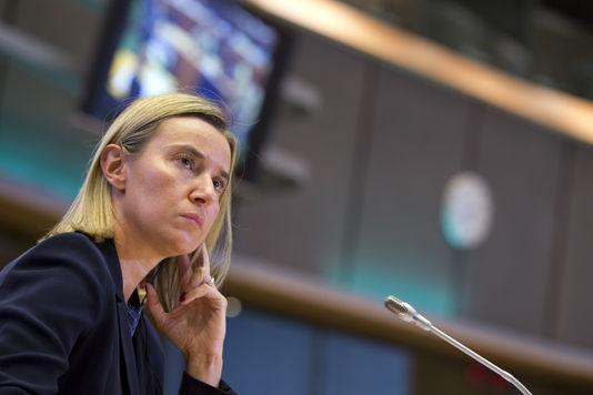AP / Virginia Mayo Federica Mogherini à Bruxelles le 6 octobre.