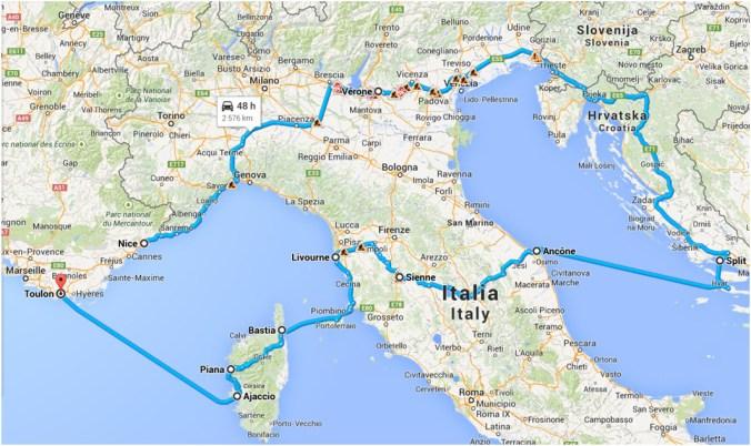 Road-Trip 2500km Italie_Croatie_Corse