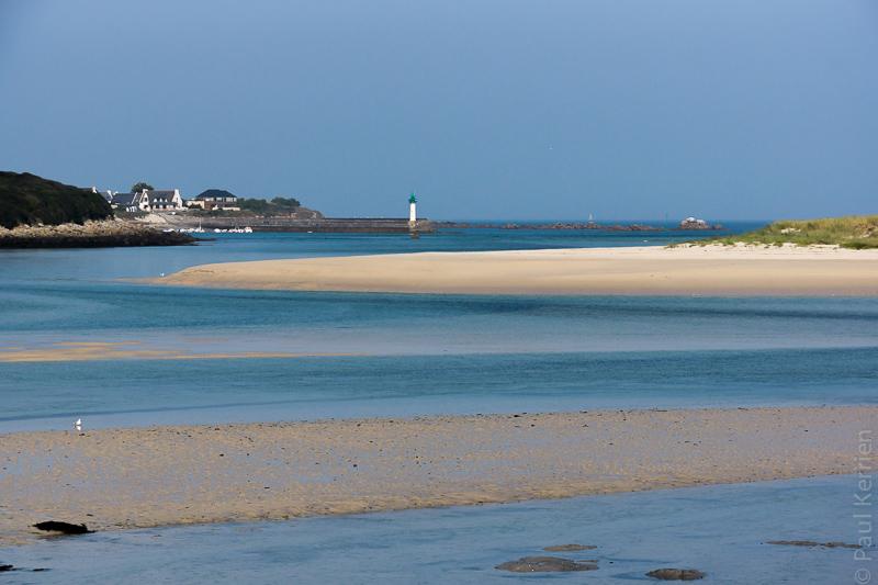 Les tropiques ? non, non, c'est l'estuaire du Guillec en Finistère nord (1 photo et 1 panorama)