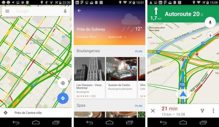 google maps android ios iphone uber navigation 1 700x407 Mise à jour de Google Maps pour Android et iOS 