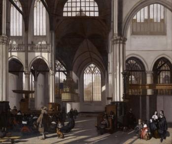 Emanuel de Witte Intérieur de la Oude Kerk d'Amsterdam