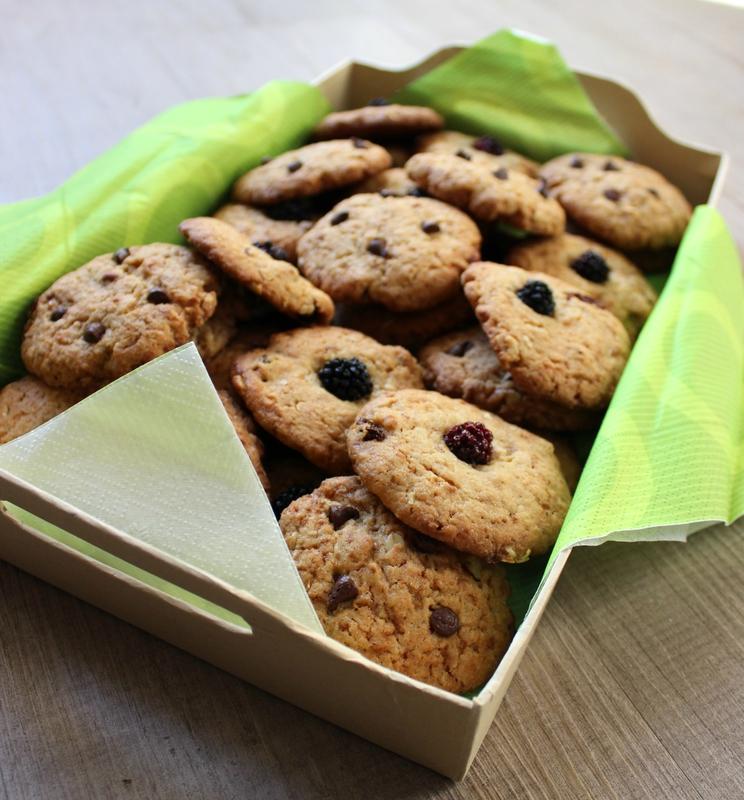 Cookies noisettes pépites-mûres raisins (2)