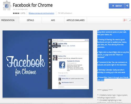 extension Facebook pour chrome Meilleures extensions Chrome pour Facebook à installer