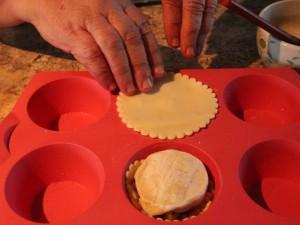 Tourte aux pommes de terre et au Rocamadour 5