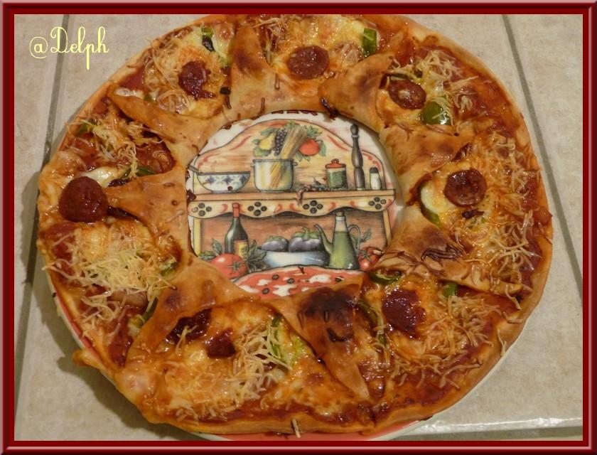 Pizza soleil au chorizo