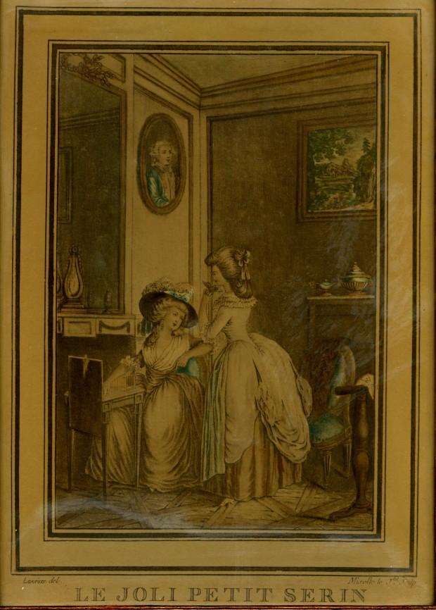 L’oiseau chéri Le_joli_petit_serin,_dessin_de_Lavrince_grave_par_Mixelle_le_Jeune