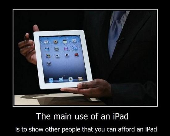 François Hollande et la tablette magique ipad demotivational