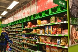 rayon sans gluten dans un supermarché norvégien