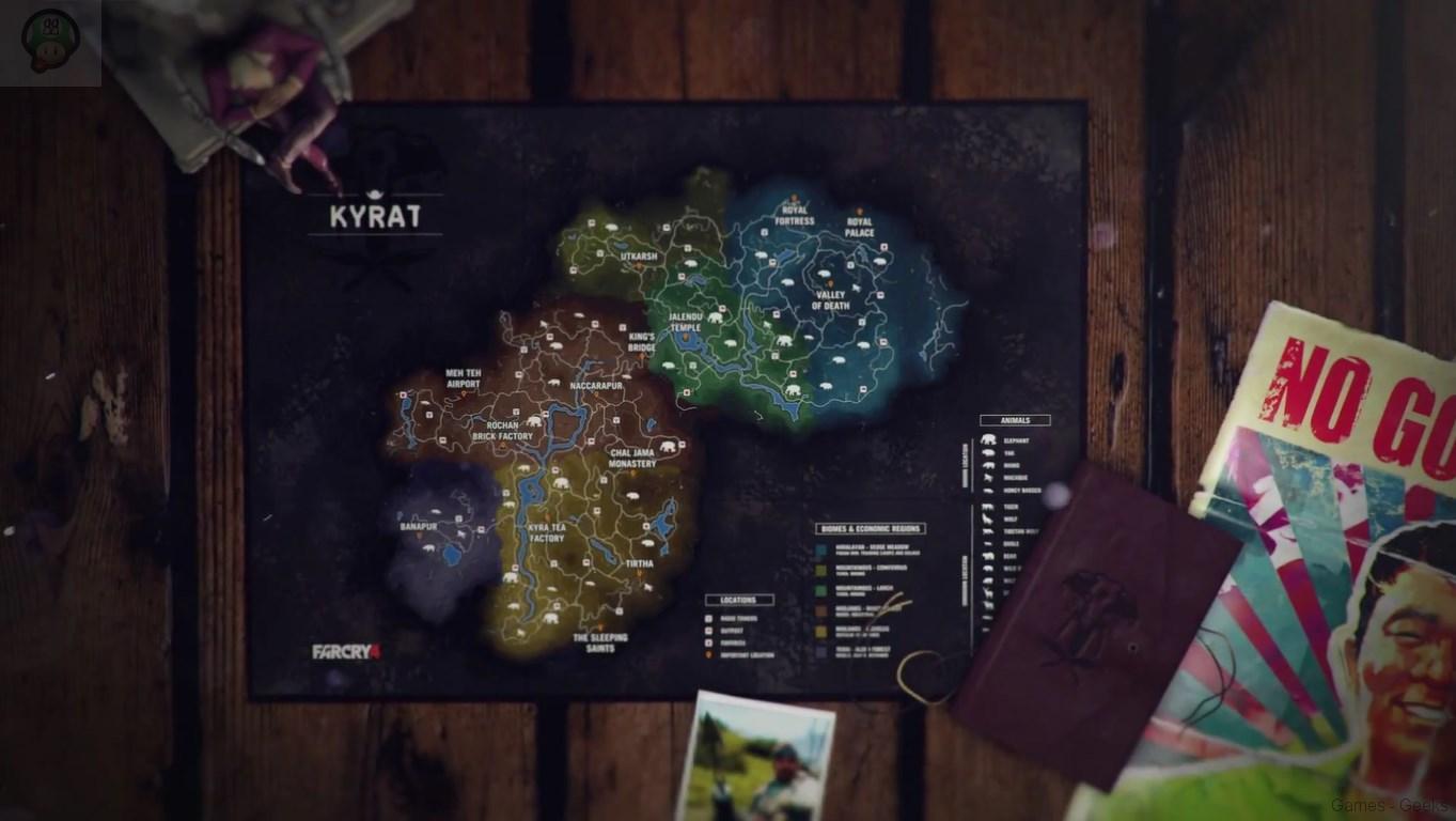 far-cry-4-carte-complete Far Cry 4 : La carte dévoilée