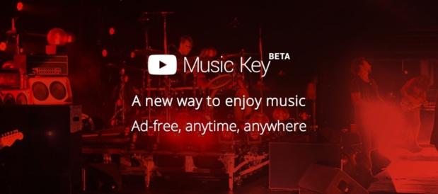 Music Key, le nouveau service de musiques en streaming de YouTube