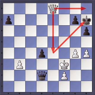 Échecs : Carlsen 1/2 Anand , la position finale de la partie 4 
