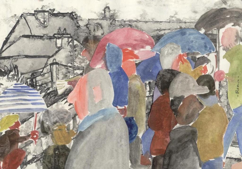 Observations sociologiques au sein d’un groupe de figurants de cinéma (4) 10-27-Pluie