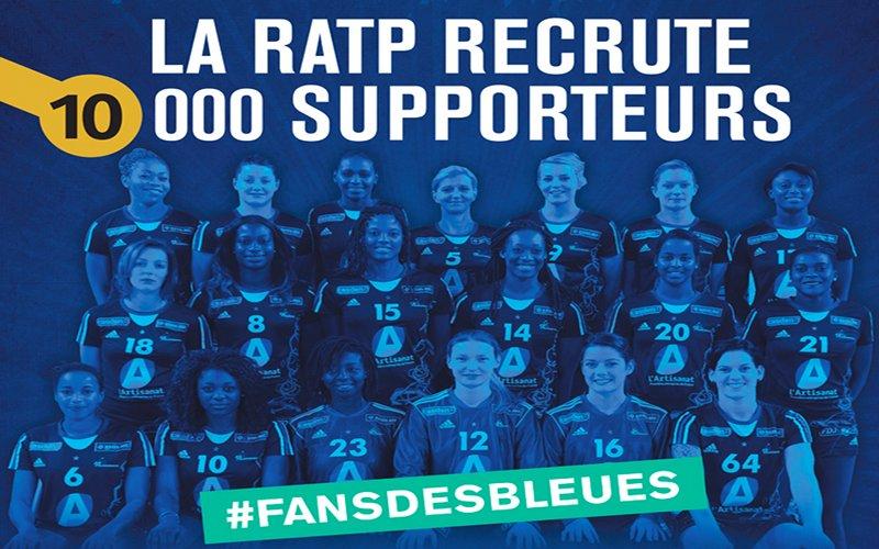 Handball: la RATP et les Bleues recrutent 10 000 supporters!