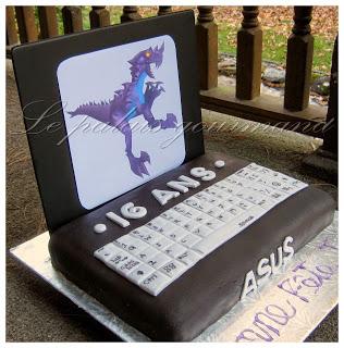 Gâteau laptop
