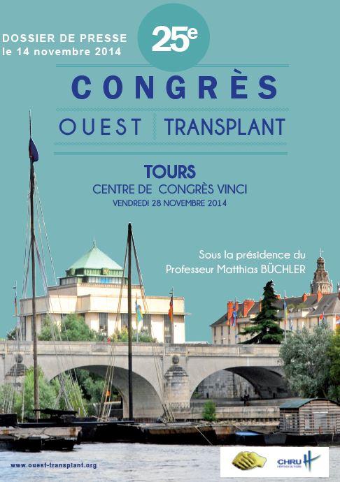 Congrès Ouest Transplant, le 28 novembre – CHRU Tours