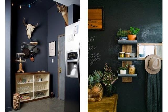 Une couleur : le gris Une matière : le bois Tendance deco couleur murs gris + bois naturel