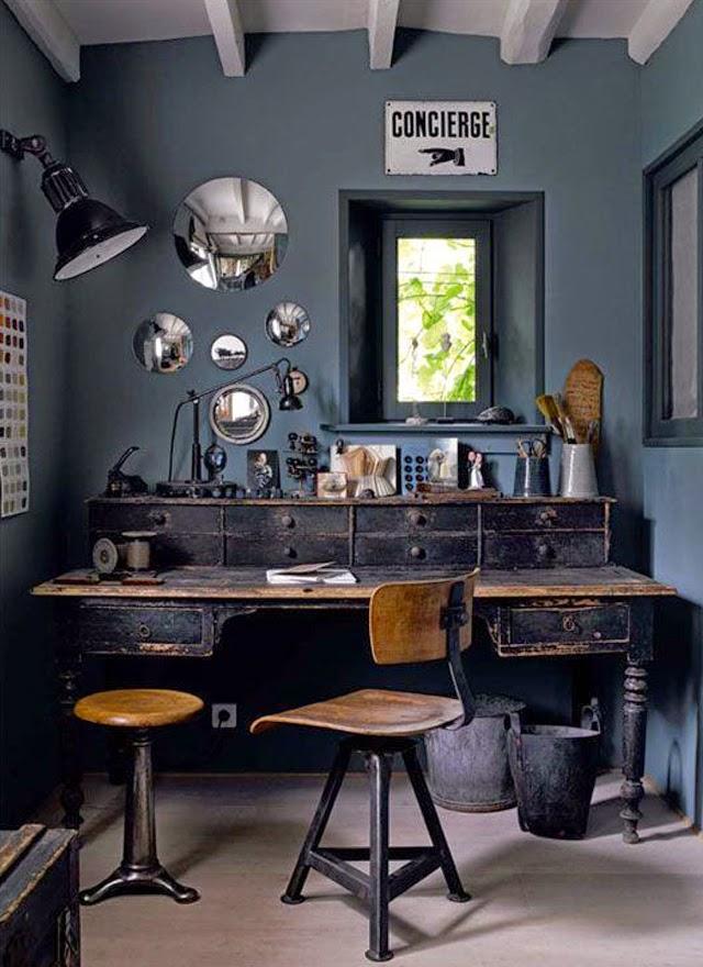 Une couleur : le gris Une matière : le bois Tendance deco couleur murs gris + bois naturel