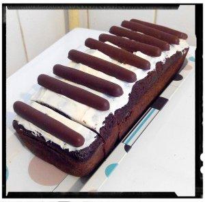 piano cake choco-poire