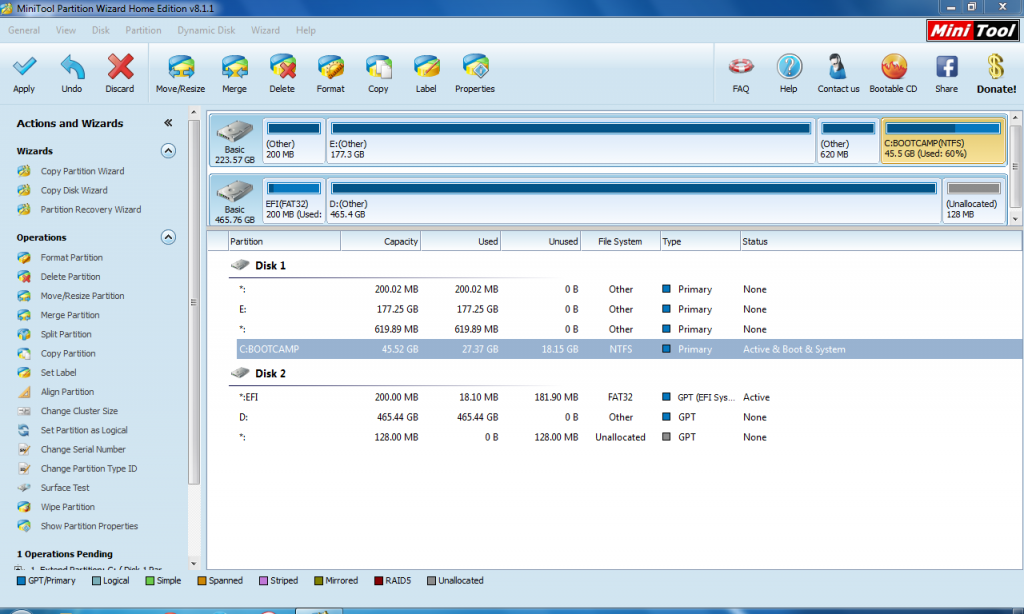 Comment augmenter la taille d’une partition Boot Camp ? 5