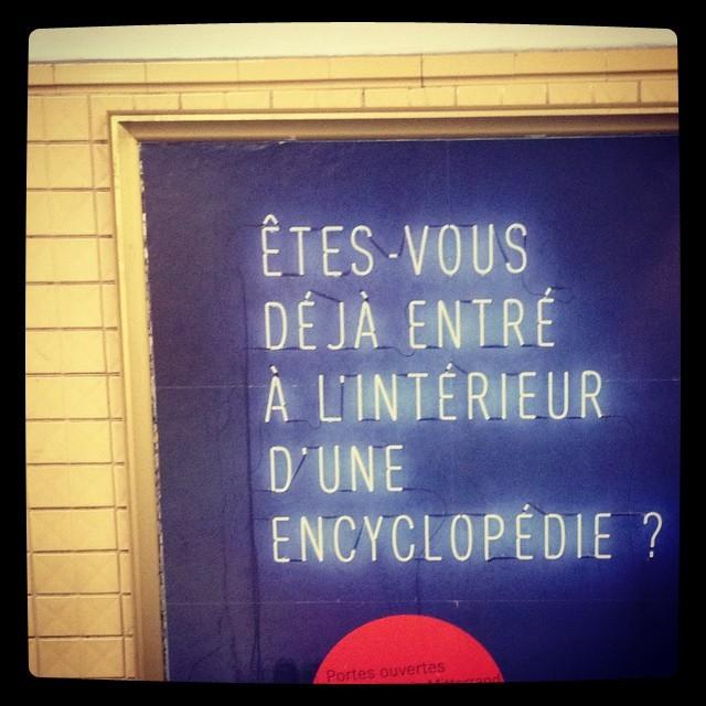 Défi Affiche de métro (13 novembre)