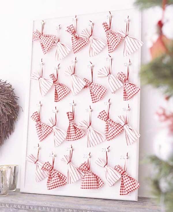 10 calendriers de lAvent à coudre calendrier avent sachets 10 calendriers de lAvent à coudre