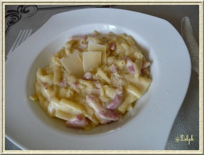 Macaroni à la carbonara façon risotto Macaroni à la carbonara façon risotto