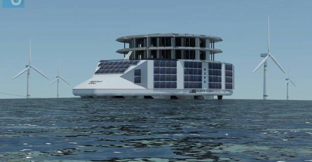 Une plateforme flottante pour exploiter les énergies renouvelables marines Une plateforme flottante pour exploiter les énergies renouvelables marines