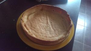 Une tarte poire-chocolat IMAG2197