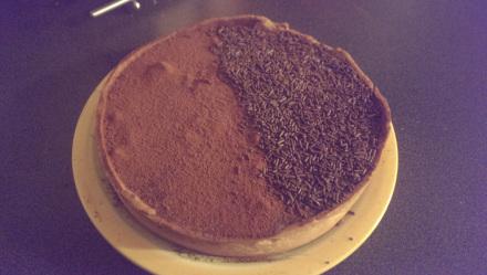 Une tarte poire-chocolat IMAG2201