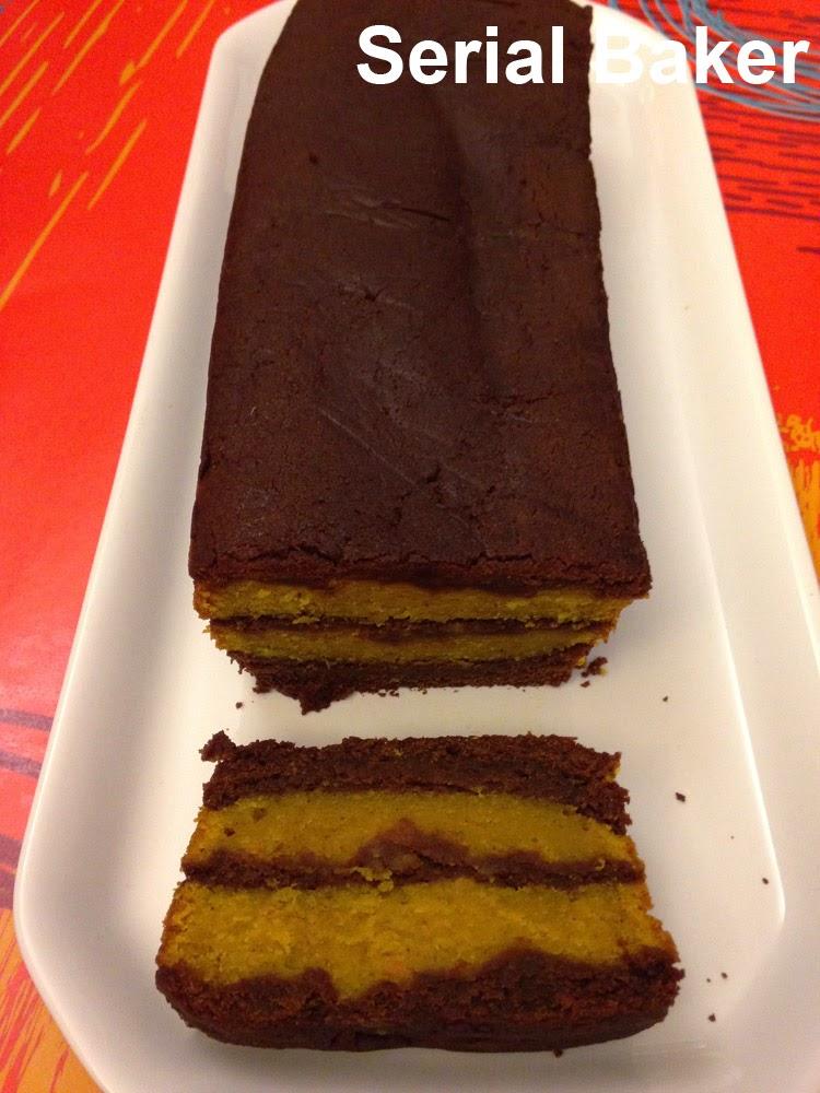 Cake marbré chocolat-potiron, version sans gluten